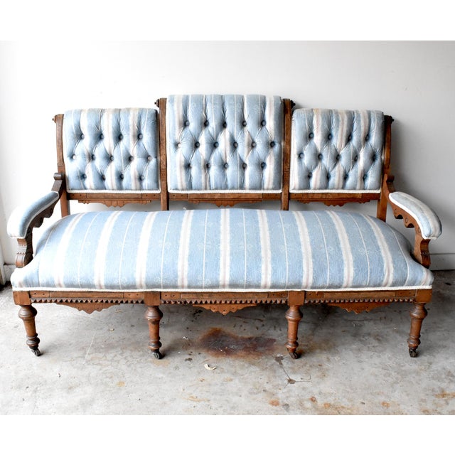 Antique Victorian Eastlake Settee Chairish