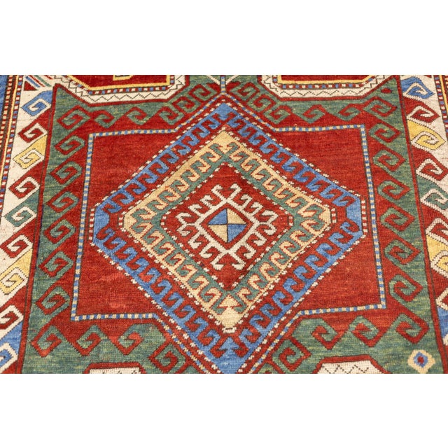 Antique Caucasian Kazak Rug 5'8" X 9'10'' For Sale - Image 12 of 13