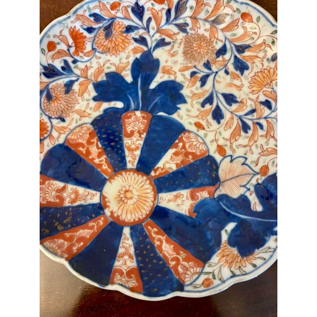 Mid 19th Century Antique Japanese Imari Plates, 1860, Set of 2 For Sale - Image 5 of 11