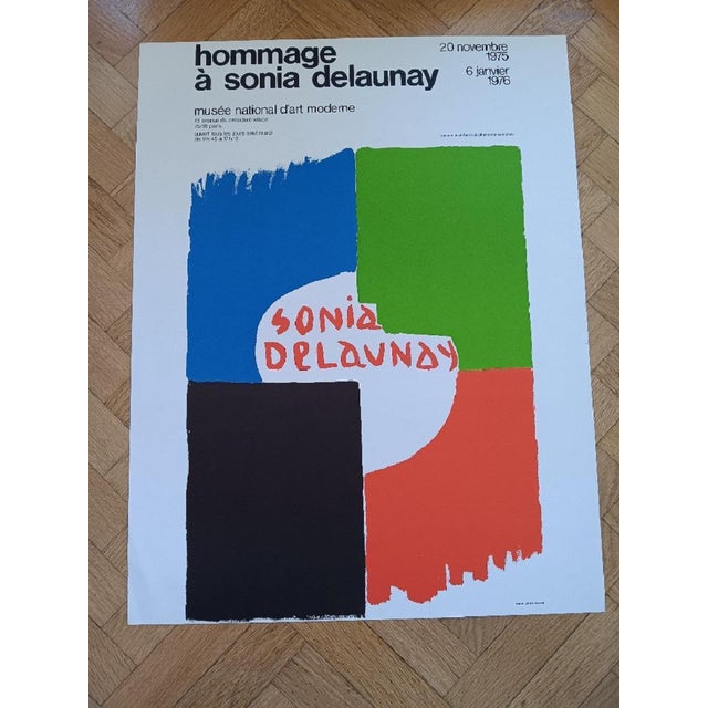 Sonia Delaunay, Original Exhibition Poster: Homage to Sonia Delaunay, Paris, 1975, Print For Sale - Image 8 of 10