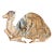 Vintage Solid Brass Camel Dish / Change Tray For Sale