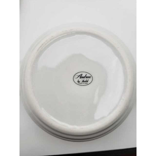 White 1960's Berries and Leaves Design Porcelain Tea Pot With Lid and Cup For Sale - Image 8 of 12