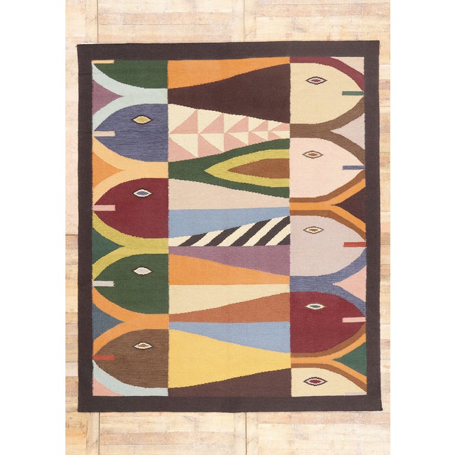 Contemporary Indian Kilim Rug, 08'04 X 10'02 For Sale - Image 10 of 10