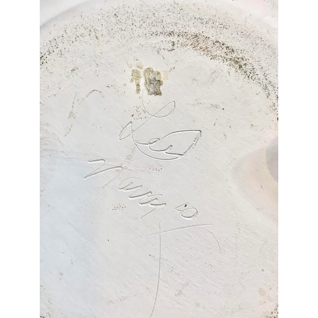 White Vintage Navajo Pottery Bowl For Sale - Image 8 of 12