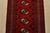 2000 - 2009 Turkmen Runner 2’9” X 9’3” Red Wool Vintage Tribal Hand-Knotted Oriental Rug For Sale - Image 5 of 12
