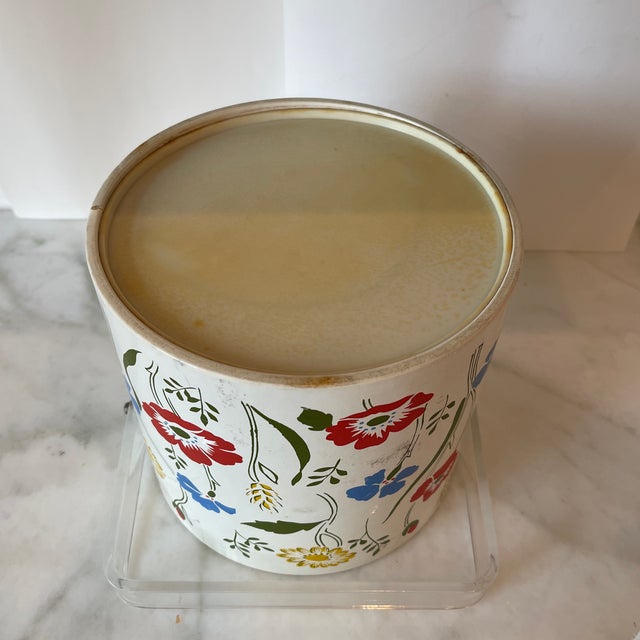 1970s Botanical Ice Bucket With Lucite Handle For Sale In Washington DC - Image 6 of 13
