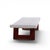 Johnson Furniture Company Paul Frankl for Johnson Furniture Company Mid Century Cork and Mahogany Coffee Table Bench For Sale - Image 4 of 9