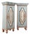 Late 18th Century Original Painted Pair of Swedish Baroque Narrow Cabinets For Sale