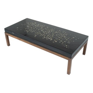 Resin and Marcassite Coffee Table attributed to Ado Chale, Belgium, 1960s For Sale