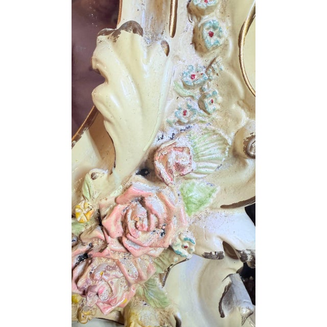 1980s Vintage Finesse Originals Ornate Rococo Floral Wall Mirror For Sale - Image 5 of 18