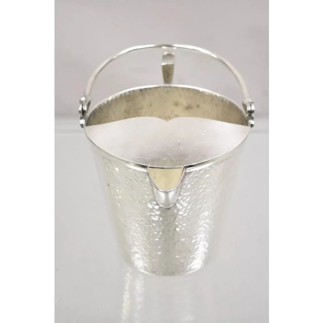 Vintage T&t Hand Hammered Silver Plated Art Deco Small Watering Can Pitcher For Sale - Image 12 of 12