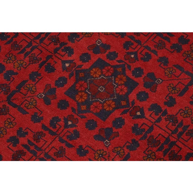 1990s 1990s Tribal Khal Muhammadi Red Wool Rug - 10'3" X 12'10" For Sale - Image 5 of 10