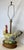 Wood Vintage Large Ceramic Rooster Lamp on Wood Base For Sale - Image 7 of 17