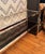 Chrome Vintage Hollywood Regency Chrome & Glass Console Table For Sale - Image 8 of 10