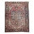 Vintage Persian Heriz Serapi Rug, Hand-Knotted Wool, Geometric Medallion Pattern, Brick-Red & Blue, 9x12 For Sale