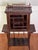 Wood Art Nouveau Walnut Display or Music Cabinet With Beveled Glass and Easel Stand, C. 1910s For Sale - Image 7 of 17