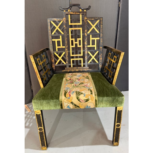 Chippendale Badminton Chair, Authentic Reproduction, by Ann Getty House For Sale - Image 3 of 14
