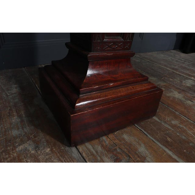 Wood Georgian Style Mahogany Pedestal Stand, 1920s For Sale - Image 7 of 16