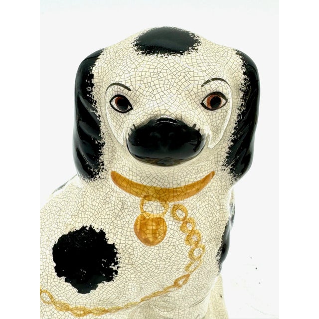 Staffordshire King Charles Spaniel Dog Bookend Ceramic Figurines by Fitz and Floyd are elegant decorative pieces inspired...