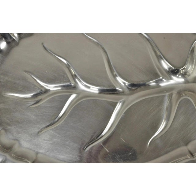 Mid 20th Century Mid 20th Century Reed & Barton Chesterfield Silver Plated Meat Cutlery Serving Platter Tray For Sale - Image 5 of 11