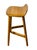 Geiger Attributed Crosshatch Counter Stool by Eoos for MillerKnoll | Solid Walnut Sculptural Wood Bar Stool For Sale - Image 12 of 13