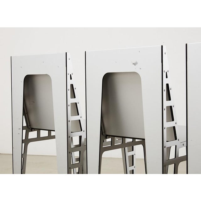 Vintage Alu Chairs by Richard Hutten for Hidden Netherlands, 2000, Set of 4 For Sale - Image 13 of 16
