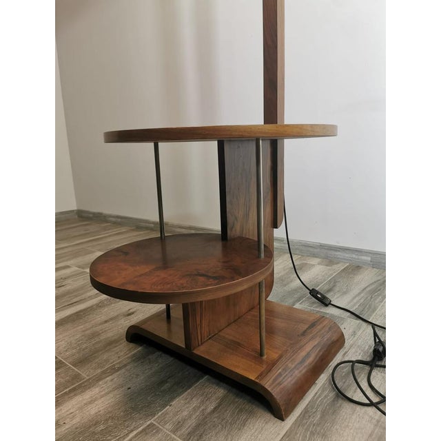 Brown Art Deco Floo Lamp by Jindrich Halabala For Sale - Image 8 of 18