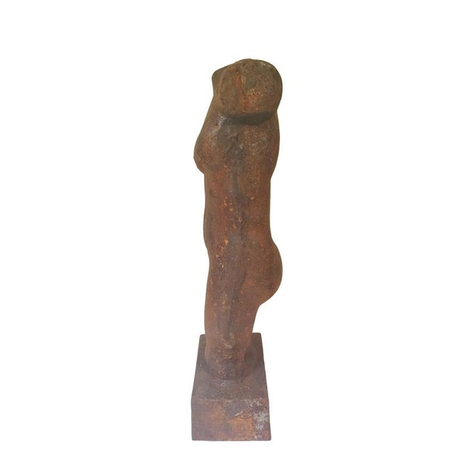 European Artist, Venus Garden Sculptures, Cast Iron, Set of 2 For Sale - Image 4 of 9