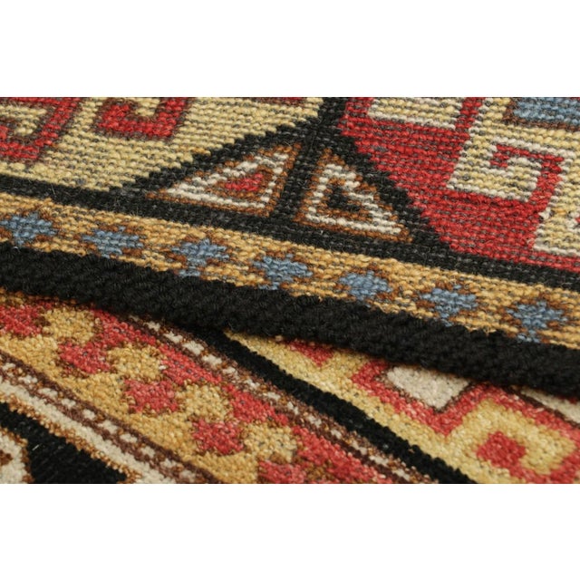 Textile Rug & Kilim’s Caucasian Shirvan Style Rug With Polychromatic Geometric Patterns For Sale - Image 7 of 7