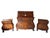 Vintage Dutch Baroque Triptych Drop-Leaf Cabinet and Inlaid Nightstands, 1920s, Set of 3 For Sale - Image 18 of 18