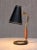 Boréns Borås Table Lamp in Brass, Wood and Lacquered Metal, Sweden, 1950s For Sale - Image 4 of 12