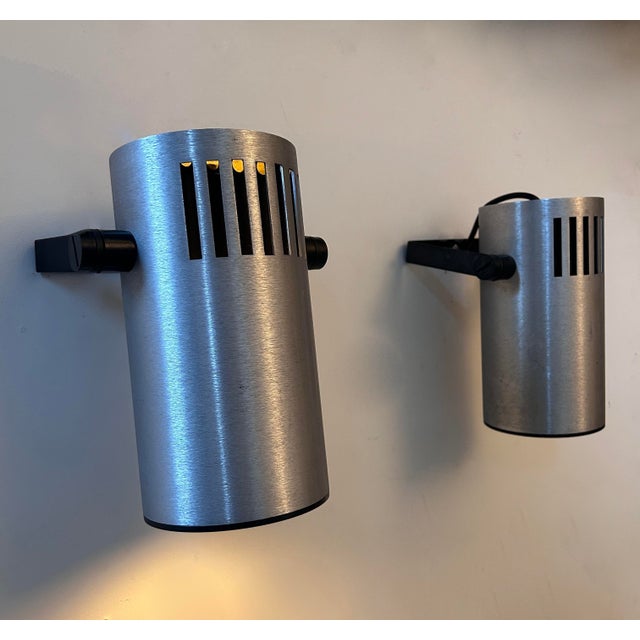 Adjustable Wall Lamp in Brushed Metal, France, 1970s For Sale - Image 13 of 15