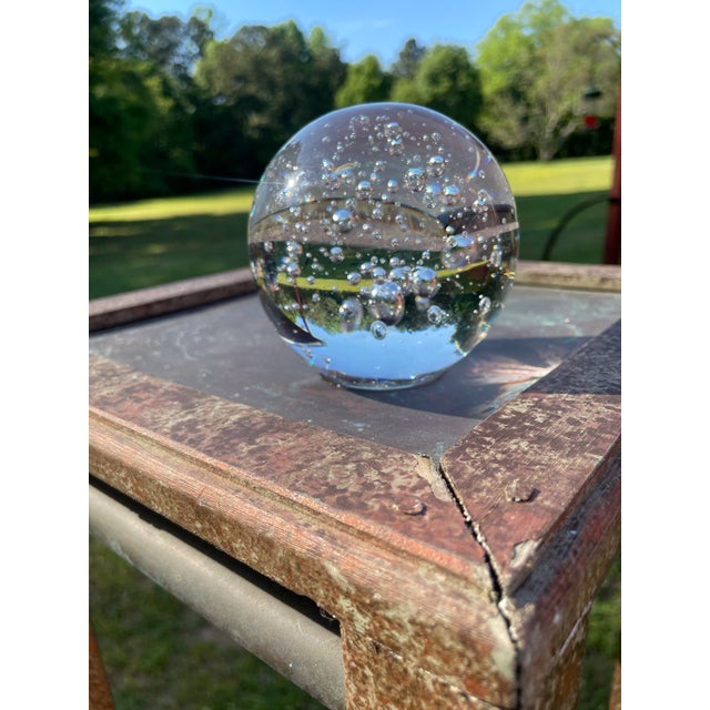 Glass Orb Art Paperweight For Sale In Atlanta - Image 6 of 12