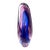 1960s Mid-Century Tear Drop Blue and Purple Murano Style Art Glass Sculpture For Sale