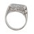 Contemporary 18kw Gents Invisible Set Diamond Ring, Size 10.25 For Sale - Image 3 of 6