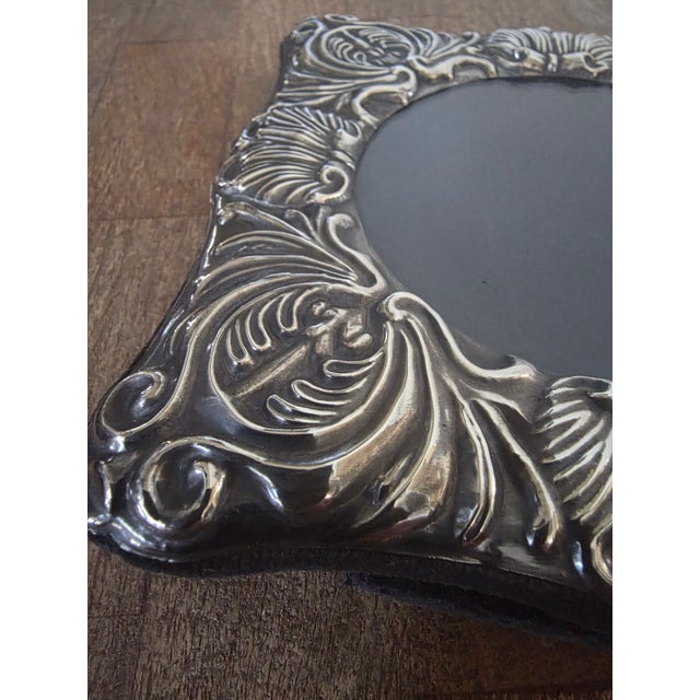 Vintage Sterling Silver Photo Frame For Sale - Image 9 of 9