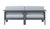 Sardinia Aluminum Frame Outdoor 74" Love Seat / Sofa - Gray Cushions For Sale - Image 15 of 18