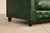 Chesterfield Style Green Leather Sofa For Sale - Image 9 of 16