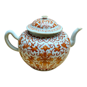 Mid 19th Century Chinese Iron Red Porcelain Teapot