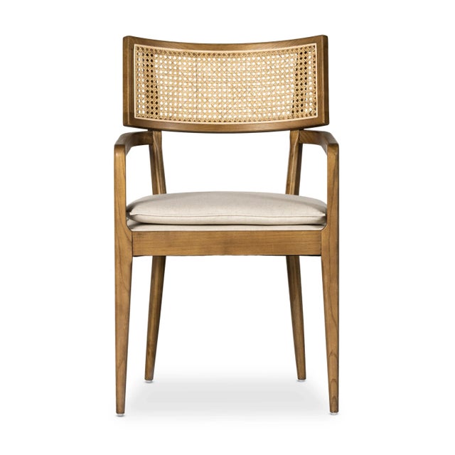 Wood Four Hands Britt Dining Armchair, Savile Flax For Sale - Image 7 of 12