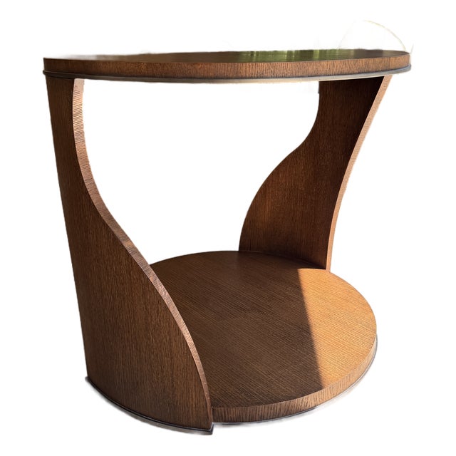 Theodore Alexander Oak End Table For Sale