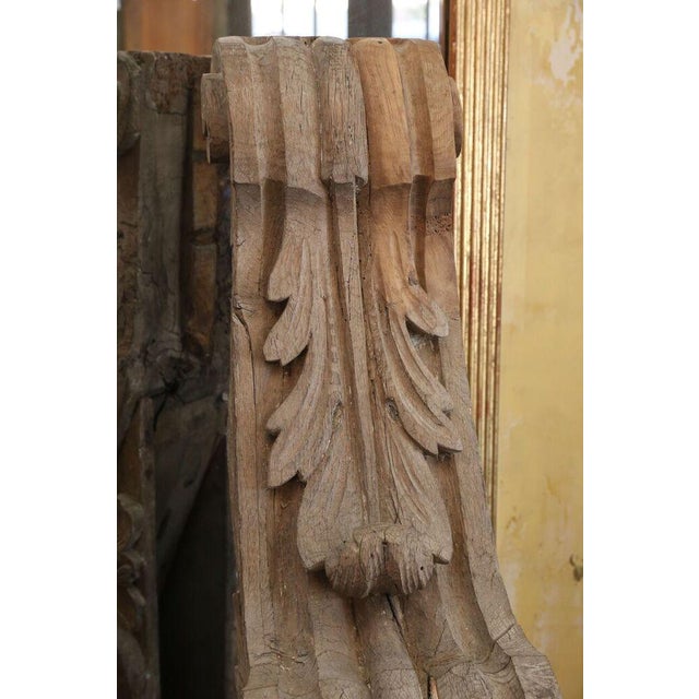 Hand-Carved Oak Corbel For Sale In Houston - Image 6 of 7
