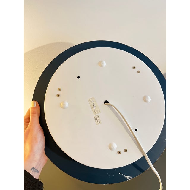 Vintage Pop Art Space Age Bronze Mirrored Wall Lamp, 1980s For Sale - Image 3 of 7