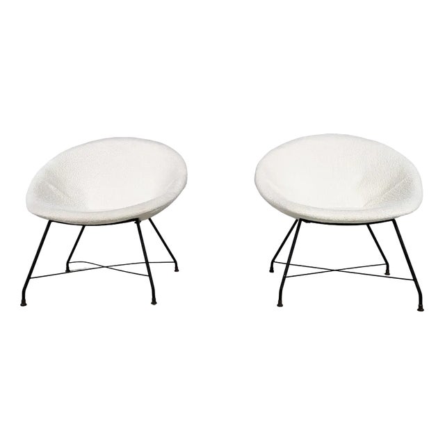 Set of Minoletta Armchairs attributed to Augusto Bozzi for Saporiti, 1950s For Sale