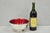 Vintage Mid Century Modern Reed & Barton 104 Silver Plated Red Enamel Bowl. Circa Mid 20th Century. Measurements: 4" H x...
