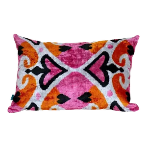 Rectangular Habibi Ikat Velvet Pillow