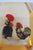 Folk Art Barcelos Roosters Encased Lucite Souvenir Paperweight Amber Tinted Acrylic 5105b For Sale - Image 3 of 15