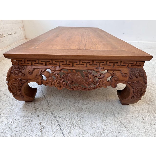 Antique Rectangular Ming Dynasty Style Elm Wood Coffee Table For Sale - Image 10 of 16