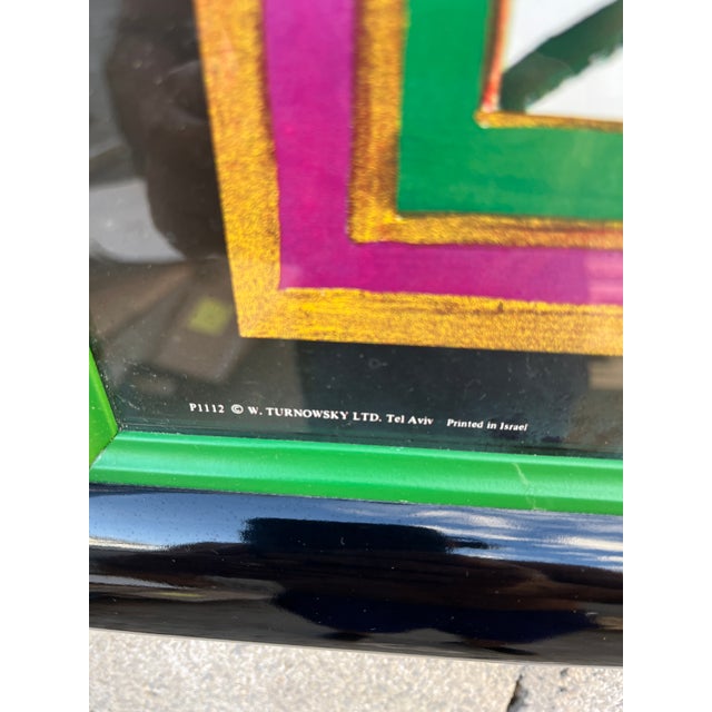 1980s 1980s ArtDeco Revival Fashion Illustration Print Framed and Signed by the Artist For Sale - Image 5 of 18