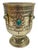 Vintage Alpaca Silver Spanish Goblet Cup With Turquoise Color Cabochon Stone Accents For Sale - Image 9 of 16